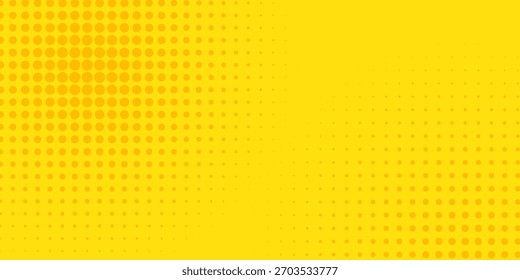 Top quadrinho retro amarelo fundo raster gradiente meio-tom, vetor de estoque moderno