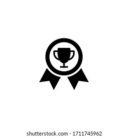 Top score vector icon in black solid flat design icon isolated on white background