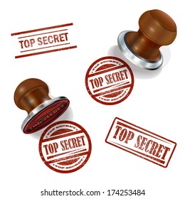 Top Secret  3d Stamp 