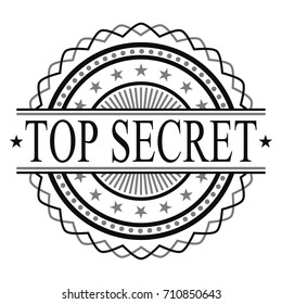 Top Secret Certified Original Stamp Design Vector Art