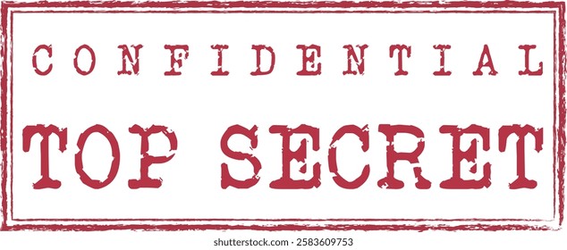 Top Secret, Confidential in red ink stamp