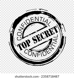 Top Secret, confidential, stamp vector