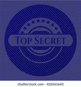 Top Secret with denim texture