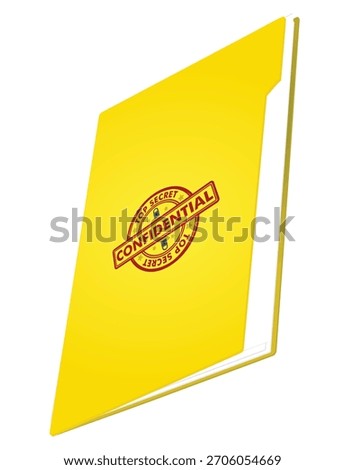 Top secret folder. vector illustration