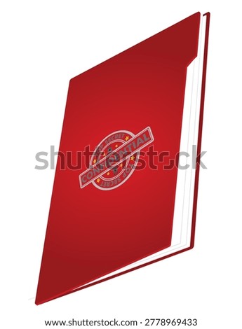 Top secret folder. vector illustration