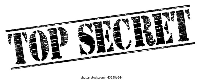 top secret grunge stamp, vector illustration