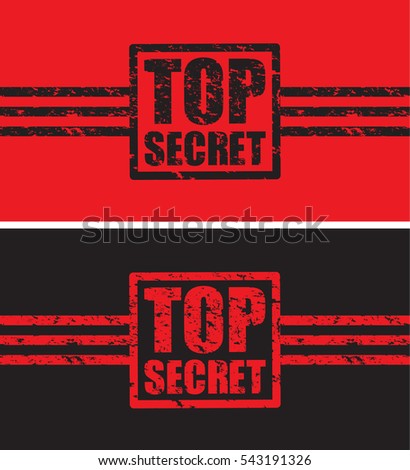top secret icon stamp