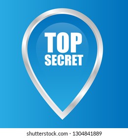Top secret map pin