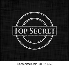 Top Secret on blackboard