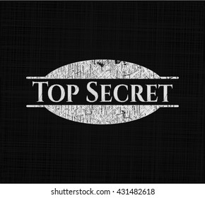 Top Secret On Chalkboard Stock Vector (Royalty Free) 431482618 ...