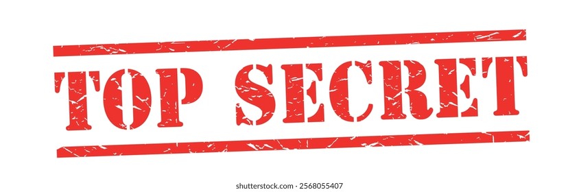 Top secret on red rubber stamp