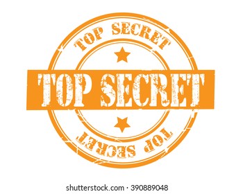 top secret on a white, vector illustration