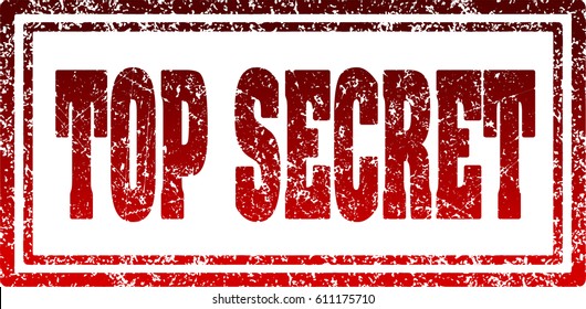 Top Secret Red Rectangular Rubber Stamp Stock Vector (Royalty Free ...