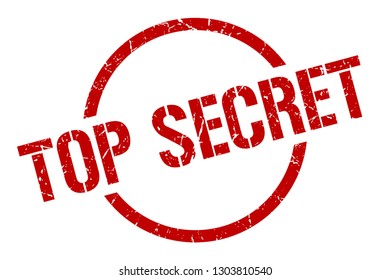 Top Secret Red Round Stamp Stock Vector (Royalty Free) 1303810540 ...