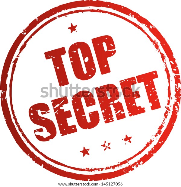 Top Secret Red Rubber Stamp Stock Vector (Royalty Free) 145127056