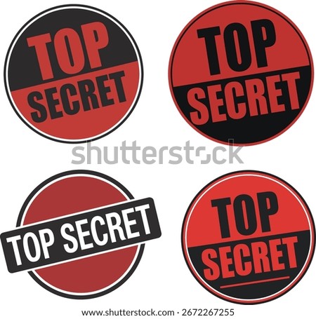 Top Secret Red Stamp Set