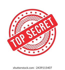 Top Secret Rubber stamp Design Art Illustration