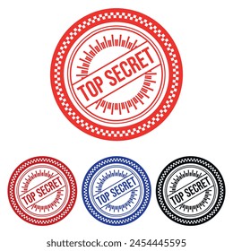 Top secret Gummistempel Design