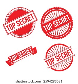 Top secret Rubber stamp design Vector 