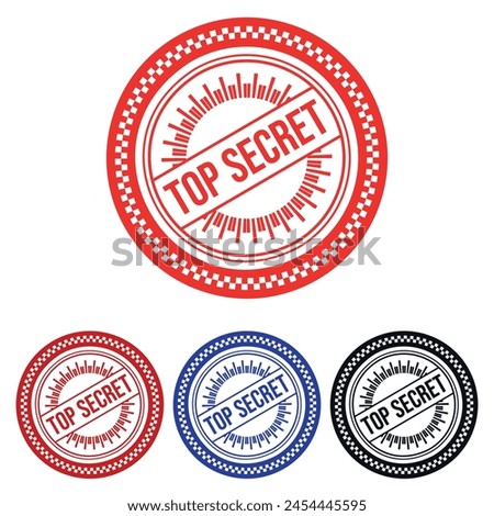 Top secret Rubber stamp Design