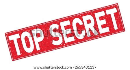 Top Secret Rubber Stamp Red Grunge Seal Icon label sign symbol security classified private confidential document business information secret investigation