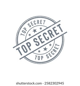 Top Secret Stamp Grunge Vector Template