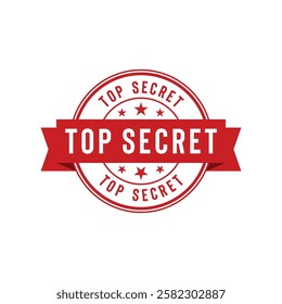 Top Secret Stamp Seal Vector Template