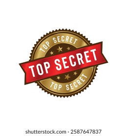 Top Secret Stamp Seal Vector Template