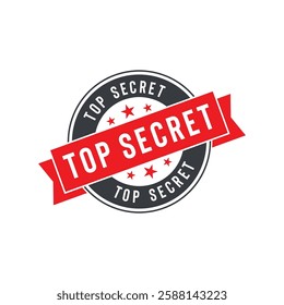 Top Secret Stamp Seal Vector Template