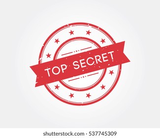 top secret. stamp sign