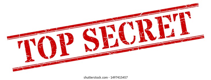 top secret stamp. top secret square grunge sign. top secret