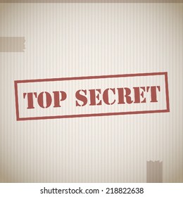 Top secret stamp vector