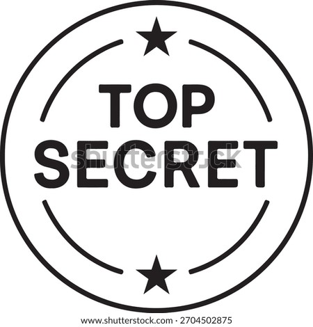 Top Secret Stamp Vector Art