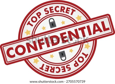 Top secret stamp. vector illustration