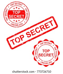 Top secret stamp,vector illustration