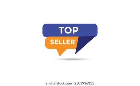 Webbanner-Vorlagen mit Top-Seller-Button. Vektorgrafik 
