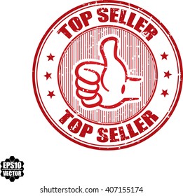 Top seller grunge stamp.Vector