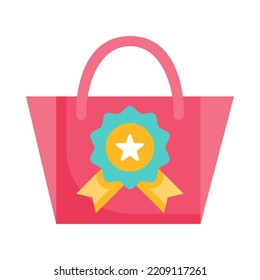 Top seller icon. Flat design. Top seller sale badge. Bestseller sticker. Recommend best seller. For presentation, graphic design, mobile application. Vector Illustration.