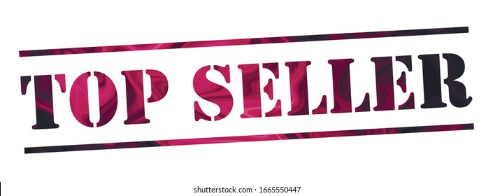 top seller Vector stamp. White isolated
