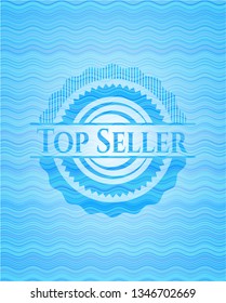 Top Seller water concept style emblem.