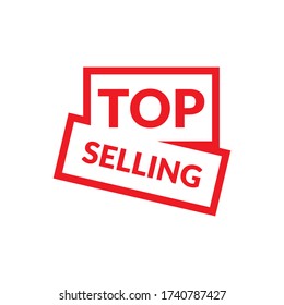 top Selling red sticker vector logo icon