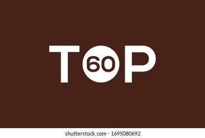 Plantilla de diseño de los 60 ó 60 principales logotipos