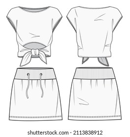 011 illustrator fashion flat sketch Aline skirt with inverted pleats   FREE download and more flat fashion sketches in Il  Fashion flats Flat  sketches Fashion