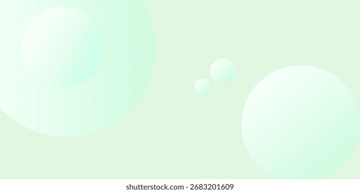 Top suave fundo abstrato em Gradiente tons verdes e brancos com círculos. Estilo de efeito de círculo geométrico, textura abstrata