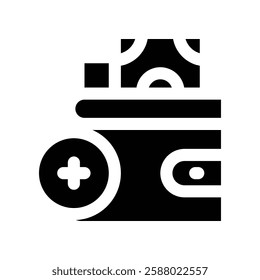 top up solid icon. vector icon for your website, mobile, presentation, and logo design.
