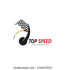 Top speed icon and symbol template vector