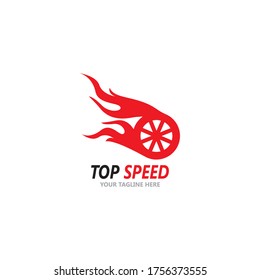 Top Speed Icon Symbol Template Vector Stock Vector (Royalty Free ...