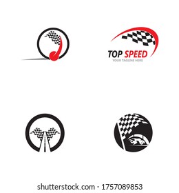 Top speed icon and symbol template vector
