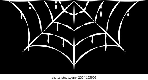 Top spider web halloween in the black