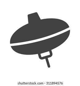 Top, spinning, movement icon vector image.Can also be used for toy and games. Suitable for mobile apps, web apps and print media.